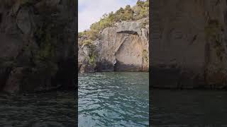 Lake Taupo sailing tour to Maori Rock Carvings [upl. by Annohsal]