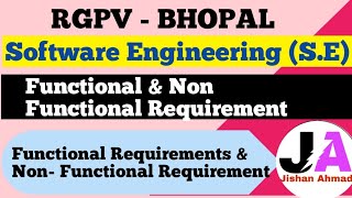 Functional amp Non Functional Requirement  Software Engineering  Jishan Ahmad [upl. by Salbu]