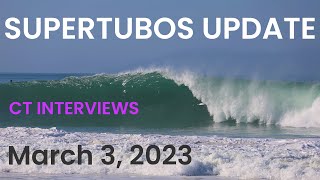 Supertubos WSL Event update from Peniche Portugal for March 3 2023 [upl. by Hsirt]