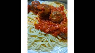 spaghetti aux boulettes de sardines 🍜🐟 [upl. by Doscher]