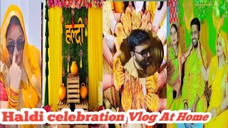 Haldi decoration ideas at homehaldi diy decoration ideas shorts viral diy haldiceremony part1 [upl. by Christensen1]