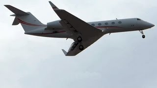 Gulfstream G450 Crosswind Landing [upl. by Matrona241]