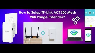 How to Setup TPLink AC1200 Mesh WiFi Range Extender  StepbyStep Guide [upl. by Austin185]