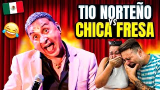 🇪🇸 ESPAÑOLES REACCIONAN al MEJOR CHISTE MEXICANO  El TIO NORTEÑO vs LA CHICA FRESA 😂🇲🇽 JJ [upl. by Haymo]