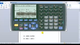 COMO RESOLVER MATRICES DE NUMEROS COMPLEJOS CON CALCULADORA TI89 TITANIUM [upl. by Keli326]