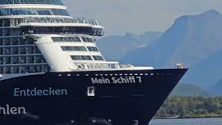 MEIN SCHIFF 7 LEAVING MOLDE JUNI 27 2024 [upl. by Israel]