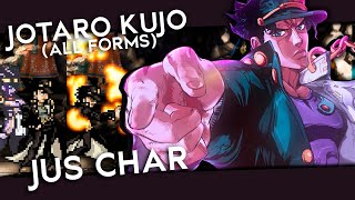 Mugen Char  Jotaro Kujo  All forms JUS [upl. by Aitnas464]