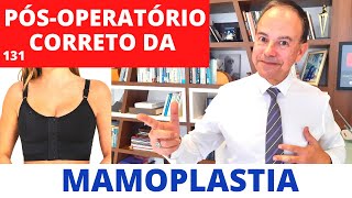 MAMOPLASTIA  Saiba como é o pósoperatório da cirurgia de redução das mamas Cirurgia Plástica [upl. by Samal]