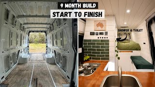 DIY Camper Van Conversion  Full Build Timelapse [upl. by Ollopa]