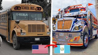 La TRANSFORMACIÓN de los buses en Guatemala [upl. by Badger853]