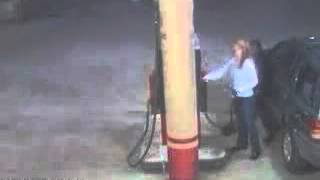 Gas Station Static Electricity Fire [upl. by Klatt]