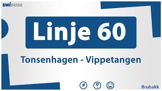 Linje 60 Tonsenhagen  Vippetangen [upl. by Ayeki]