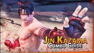 JIN KAZAMA Combo Guide  TEKKEN 8 Outdated [upl. by Eiten]