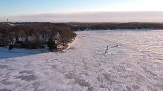 Lake Waconia Ice Fishing  January 19 2019 [upl. by Elleiad]