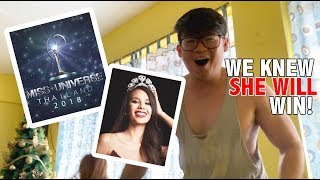 Miss Universe 2018 Reaction  Catriona Gray Wins  Filipino Reaction  VLOG 39 [upl. by Emory514]