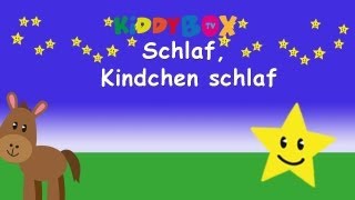 Schlaf Kindlein schlaf  Kinderlieder zum Mitsingen  KIDDYBOXTV [upl. by Piwowar630]