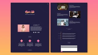 Responsive Personal Portfolio Website PART 1  HTML and CSS Tutorial [upl. by Tyson]