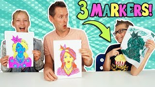 3 MARKER CHALLENGE w our DAD Part 2 [upl. by Aistek880]