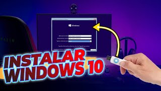 Como Instalar WINDOWS 10 paso a paso ¡TUTORIAL Desde USB [upl. by Parthen568]