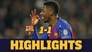 BARÇA 11 TOTTENHAM  Match highlights [upl. by Wartow]