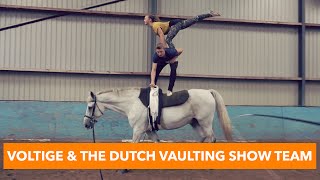 Voltige met de Dutch Vaulting Show Team  PaardenpraatTV [upl. by Aniala]