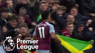 Ollie Watkins brace gives Aston Villa 20 lead against Fulham  Premier League  NBC Sports [upl. by Thomajan]