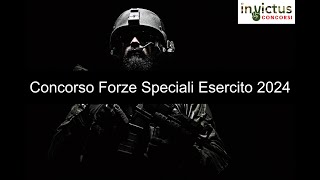 Concorso Forze Speciali Esercito 2024 [upl. by Krebs]