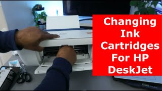 Changing Ink Cartridges For HP DeskJet [upl. by Anahs]