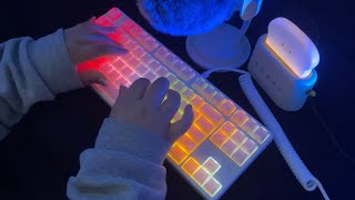 ASMR sleepy keyboard typing  30 minutes  akko v3 cream yellow switches [upl. by Greenwald]