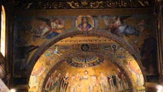 Basilica di Santa Maria in Trastevere Rome Italy MOV04213MPG [upl. by Nyrek]