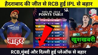 IPL Points Table 2024 Today 16 APRIL  RCB vs SRH after match points table  IPL 2024 [upl. by Donoho176]