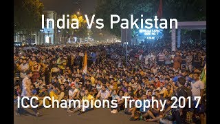 India Vs Pakistan Love amp Hate of Indian Fans watching ICC Champions Trophy 2017 final in New Delhi [upl. by Kcirrez657]