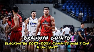 Bradwyn Guinto Blackwater 20232024 PBA Commissioners Cup Highlights [upl. by Zingg]