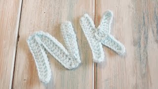 crochet How To Crochet Letters K N  Crochet Extras [upl. by Ferrell]