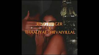 Ring Finger X Thaaliyae Thevaiyillai  Nins Music REMIX [upl. by Adekan]