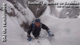 Ski de rando  traversée Suchet  aiguilles de Baulmes Jura [upl. by Ellison]