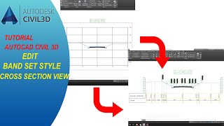 Autocad Civil 3D Edit Band Set Style Cross Section View [upl. by Hallsy669]