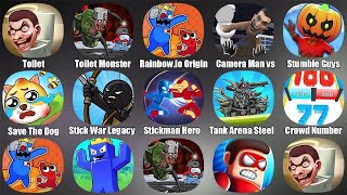 Toilet Monster Hide N SeekToilet Monster SurvivalRainbow io OriginCamera Man vs Toilet Head [upl. by Aicsila]