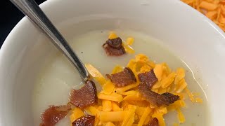 Loaded Potato Soup Recipe in Crock Pot [upl. by Nillor]