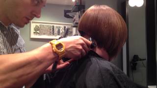 Shape on Shape Bob Cut using clippers Part 44 [upl. by Esmerelda]