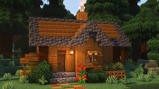 The PERFECT Starter House in Minecraft Tutorial [upl. by Ahcire695]