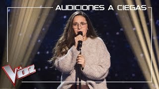 Auba Estela Murillo canta Con las ganas  Audiciones a ciegas  La Voz Antena 3 2019 [upl. by Eimmelc]