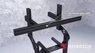 Simrigscom eXodus sim racing cockpit SINGLE SCREEN assembly video [upl. by Aehsan]