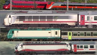 1 ORA di Treni Alta Velocità Intercity e Regionali  INCROCI • DD RomaFirenze • Ponzano Romano [upl. by Namas]