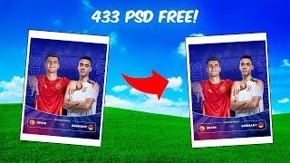 Free PSD 😲  433 Design 🟡  Tutorial EURO [upl. by Ricard]