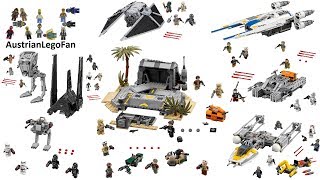 All Lego Star Wars Rogue One Sets so far  june 2017   Lego Speed Build Review [upl. by Purvis]