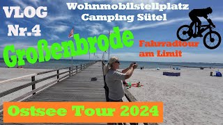 Vlog4 🇩🇪Ostsee Stellplatztipp bei GroßenbrodeDame Reifenschaden und gefährliche Radtour Steilküste [upl. by Hull742]