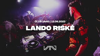 LANDO RISKÉ  CLUB VAAG  15092023 [upl. by Tesil]