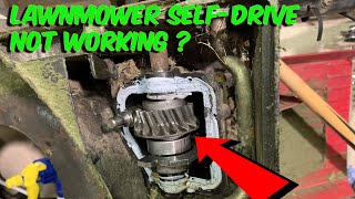 Lawnmower Self Drive Not Working Help And Repair [upl. by Aisats]