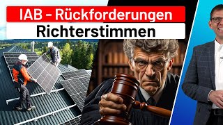 Photovoltaik  Finanzgerichte amp Richterstimmen zur Rückgängigmachung von Investitionsabzugsbeträgen [upl. by Bigford]